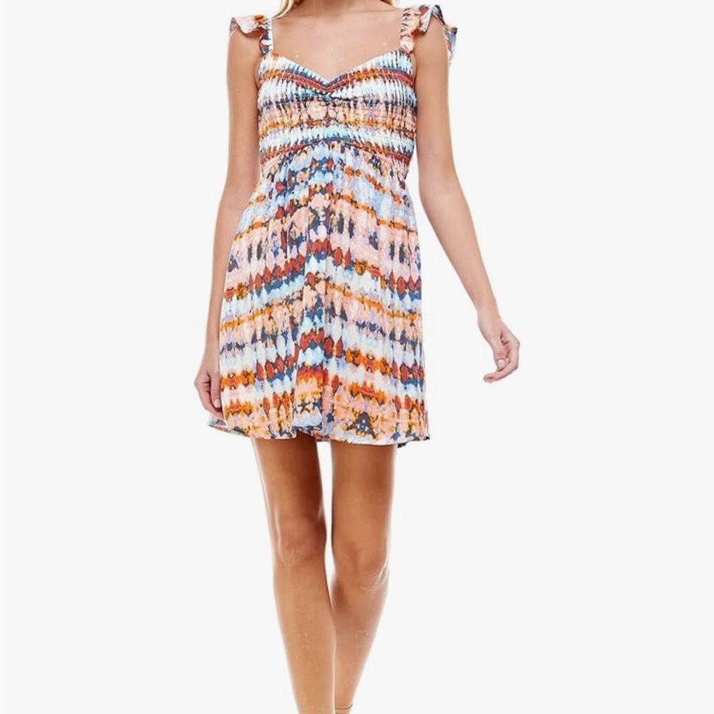 Colorful Patterned Women's Dress